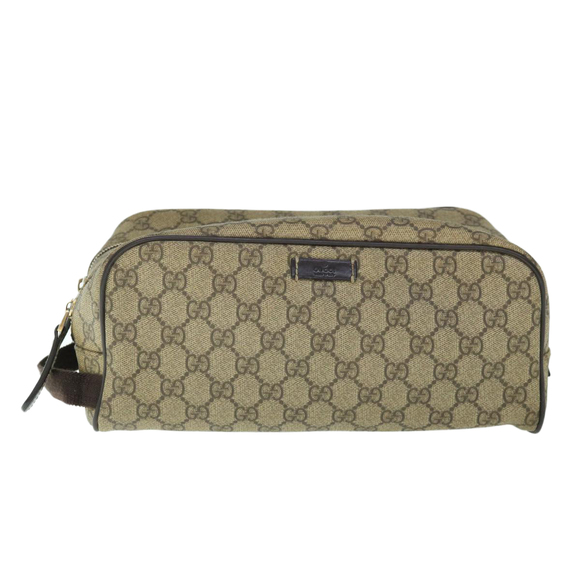 [Chanel] Chanel 24th Series Perfume Canvas Clutch Bag Bag A91749 Gray White [Used] [Authenticated and Guaranteed Authentic] 213623